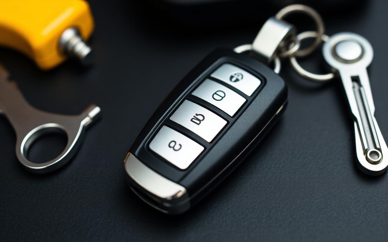 Automotive locksmith with car key fob in Angier, NC